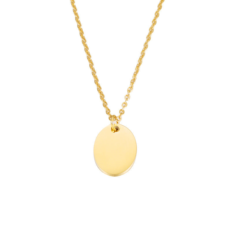 Oval Pendant Necklace