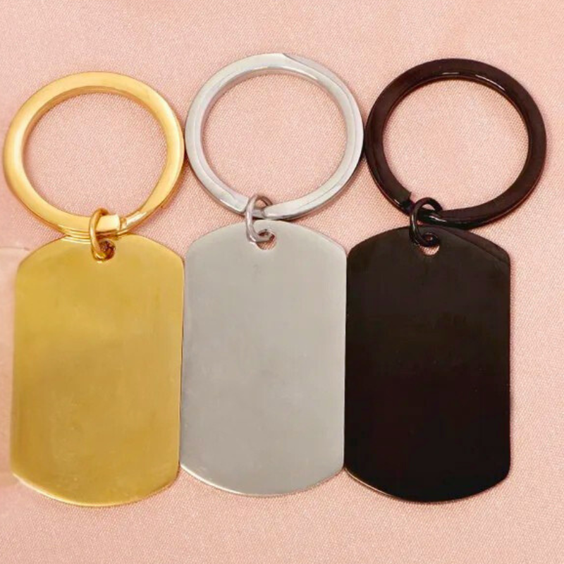 Dog Tag Keychain