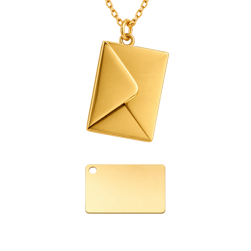 Envelope Locket Necklace