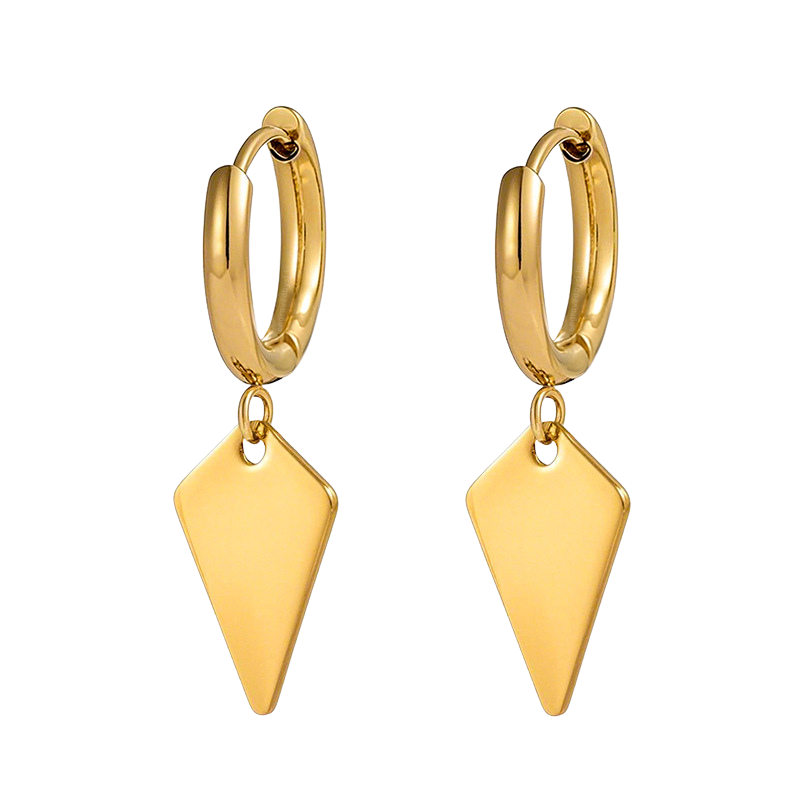 Eva Geo Hoops Earrings (PAIR)