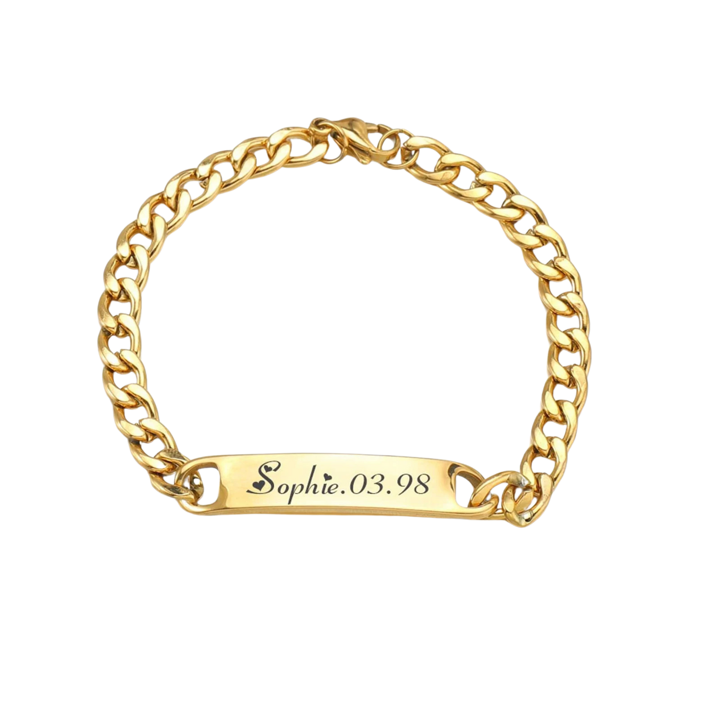 Personalised Women's Chain Bracelet