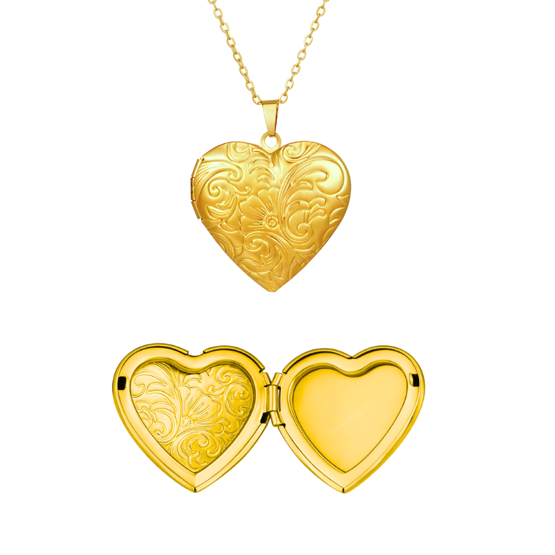Vintage Heart Locket Necklace
