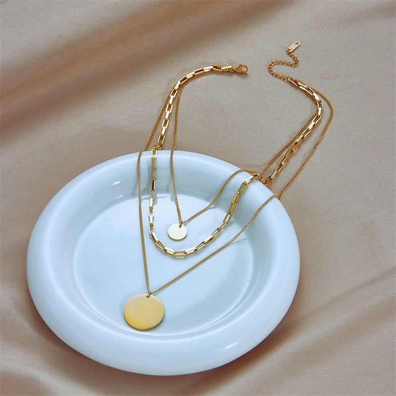 Luna Layered Coin Necklace