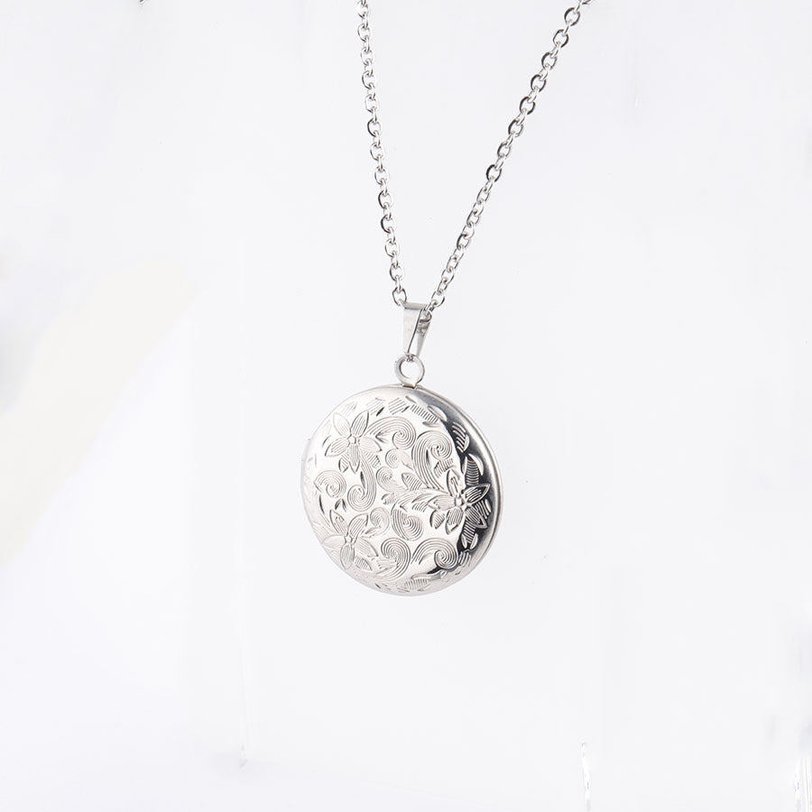 Vintage Round Locket Necklace
