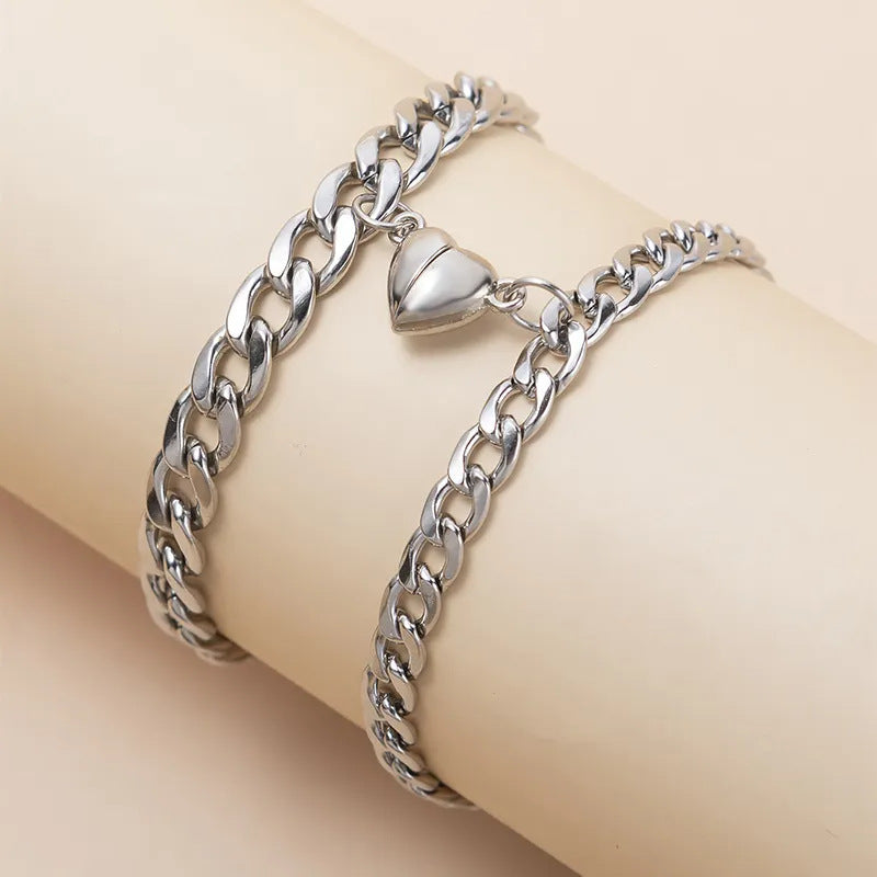 Magnetic Heart Bond Bracelet (PAIR)