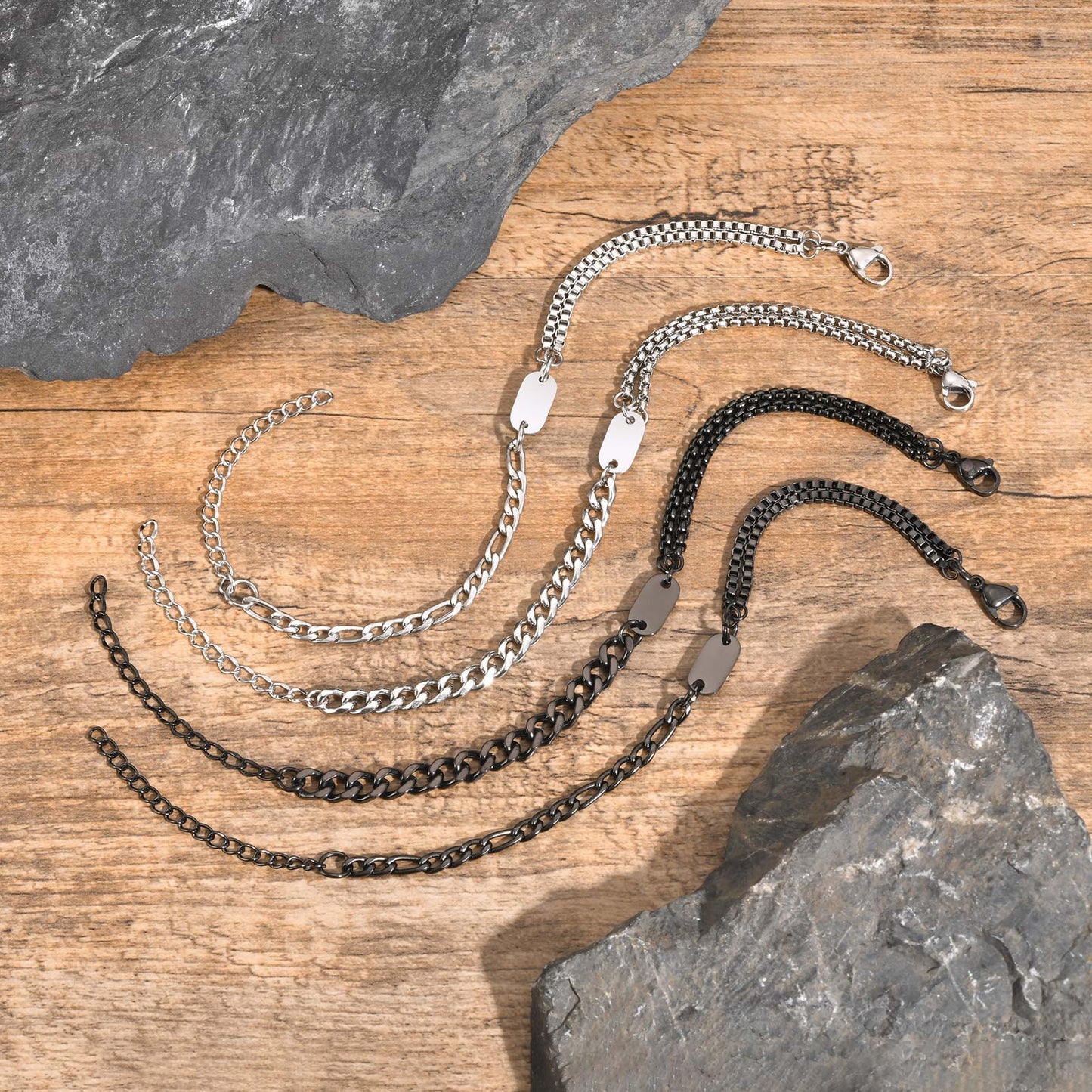 Vertex Dual Chain Bracelet