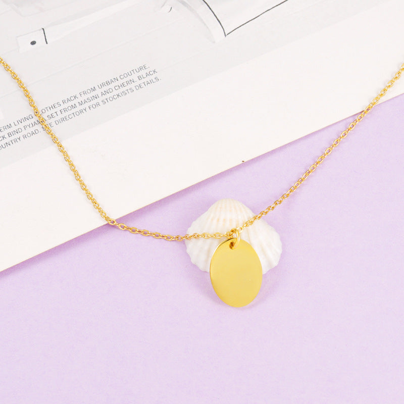 Oval Pendant Necklace