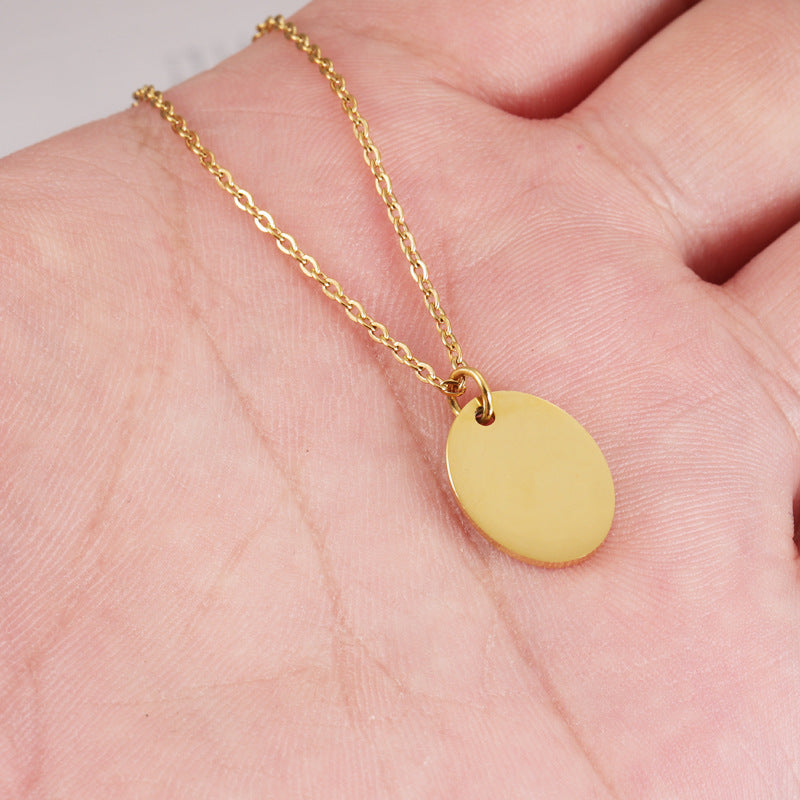 Oval Pendant Necklace