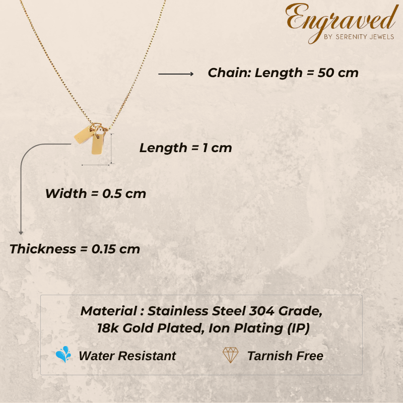 Small Tag Necklace