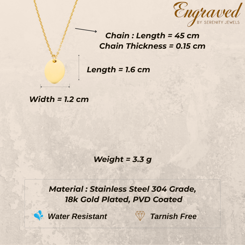 Oval Pendant Necklace