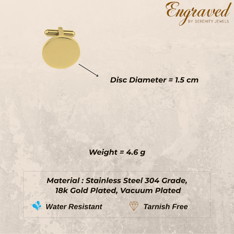 Noble Round Cufflink (PAIR)