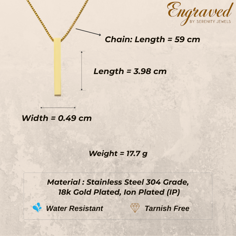 Simple Bar necklace