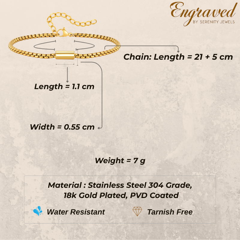 Axis Capsule Chain Bracelet