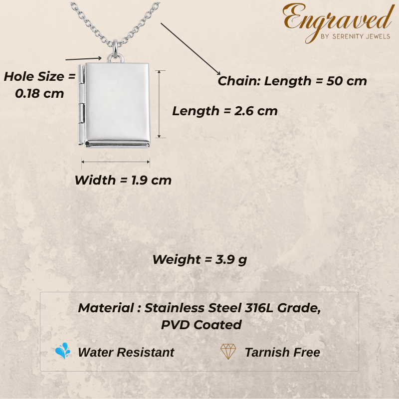 Secret Diary Locket Necklace