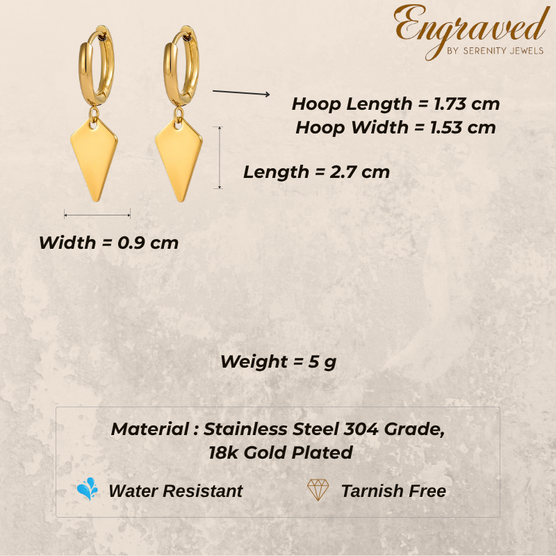 Eva Geo Hoops Earrings (PAIR)