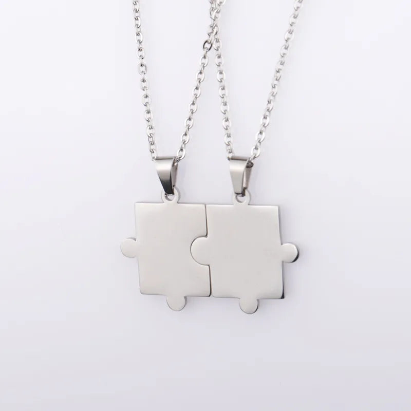 Jigsaw Pieces Necklace (PAIR)
