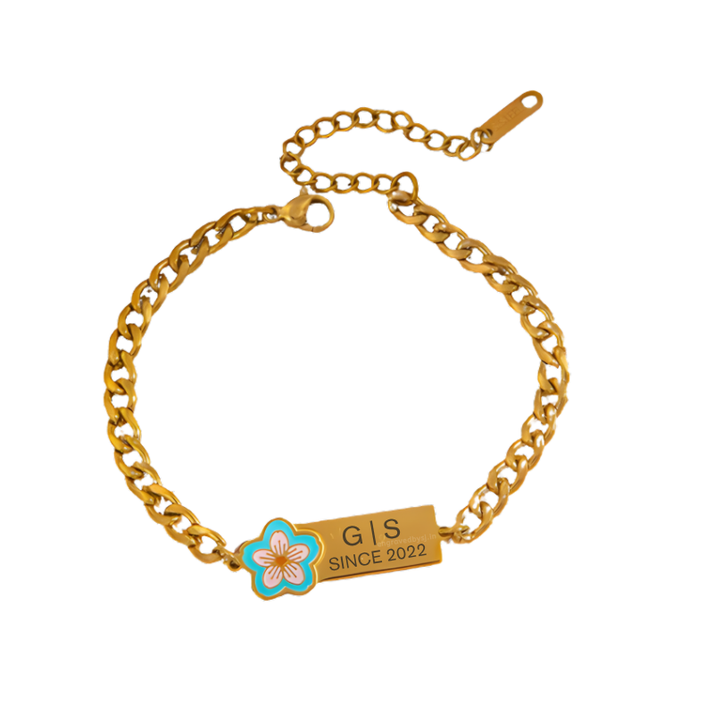 Azure Bloom Link Bracelet