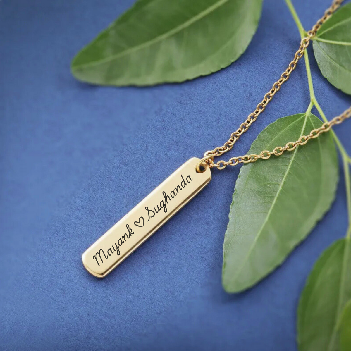 Custom Cuboid Cuboid Pendant Necklace - Personalized Jewellery, Custom Gifts ...