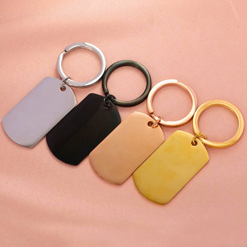 Dog Tag Keychain