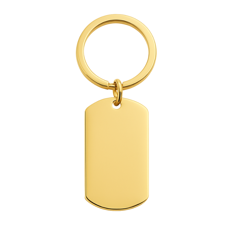 Dog Tag Keychain