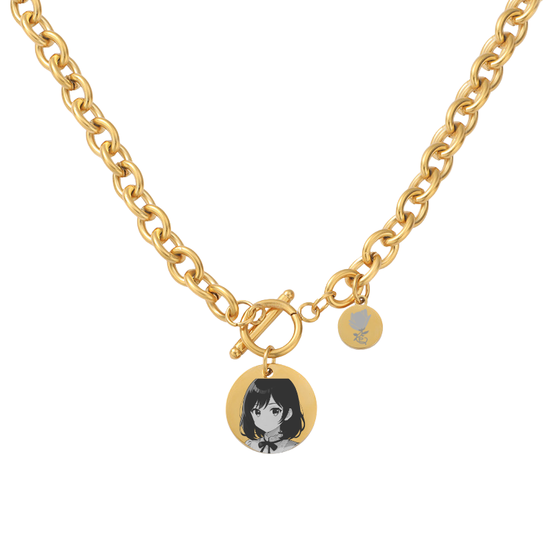 Dual Disk Interlock Necklace