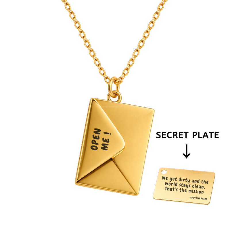 Envelope Locket Necklace