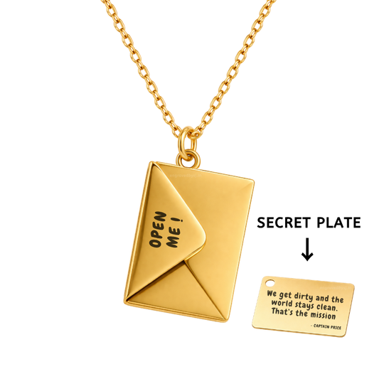 Envelope Locket Necklace