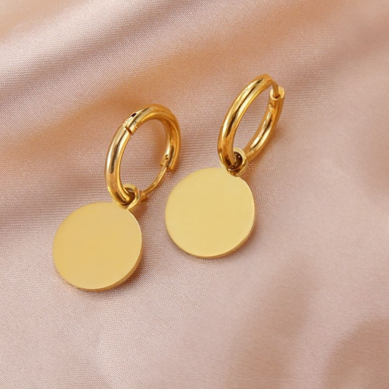 Eva Round Hoops Earrings (PAIR)