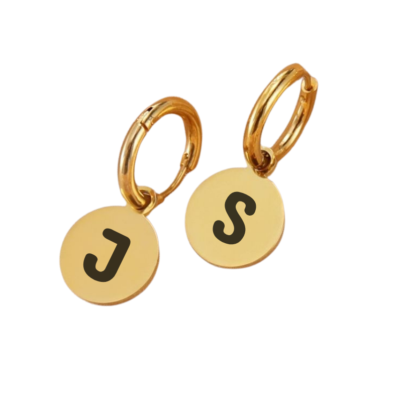 Eva Round Hoops Earrings (PAIR)