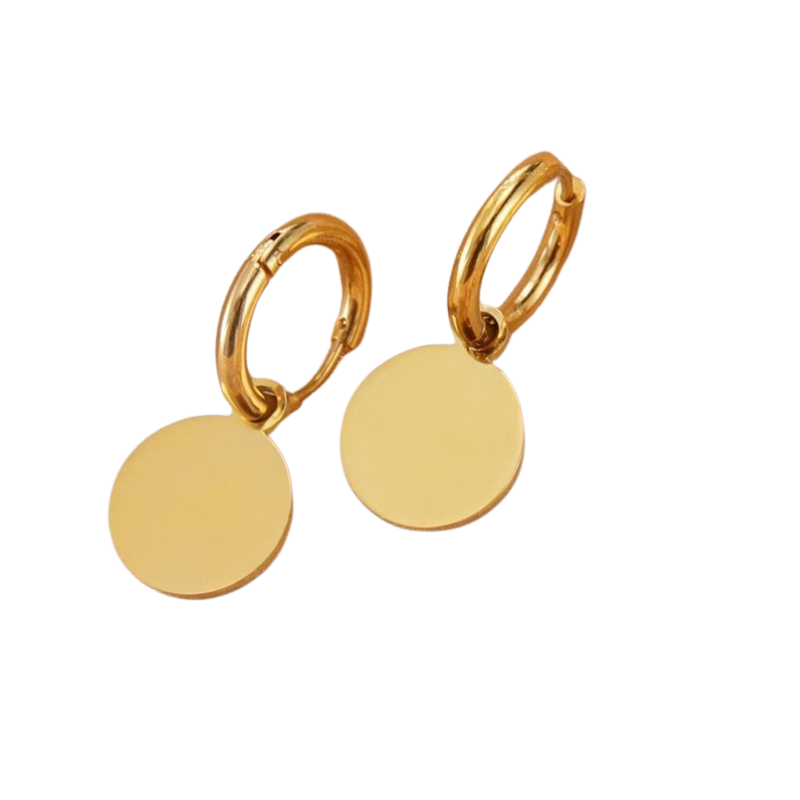 Eva Round Hoops Earrings (PAIR)