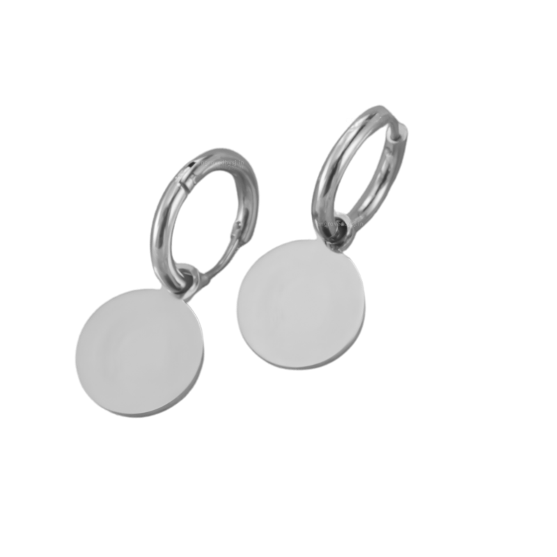 Eva Round Hoops Earrings (PAIR)