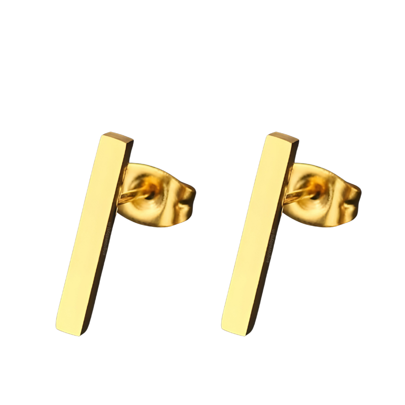 Eva Small Bar Stud Earrings (PAIR)