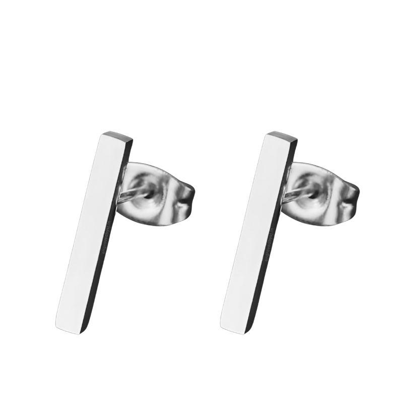 Eva Small Bar Stud Earrings (PAIR)