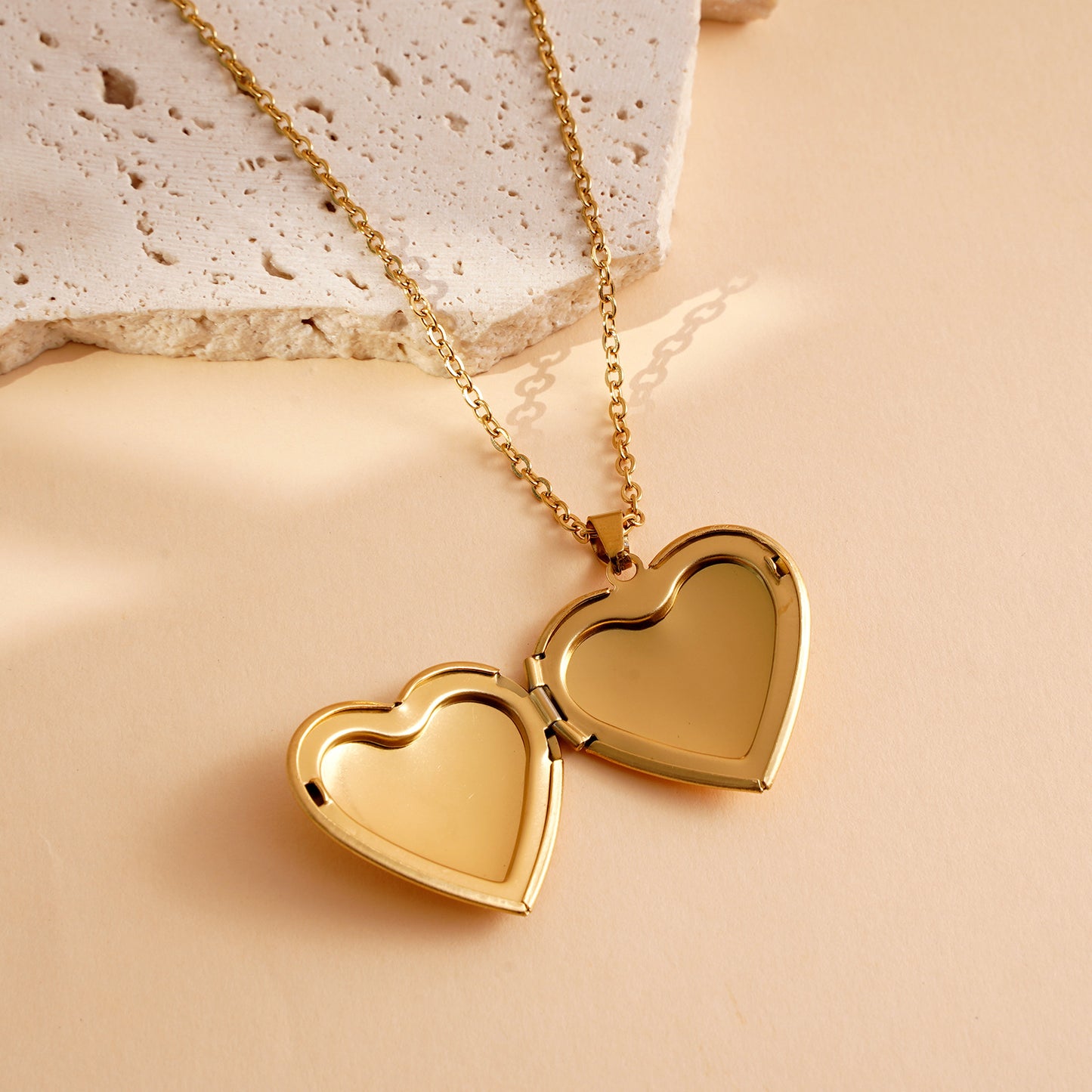 Heart Locket Pendant Necklace