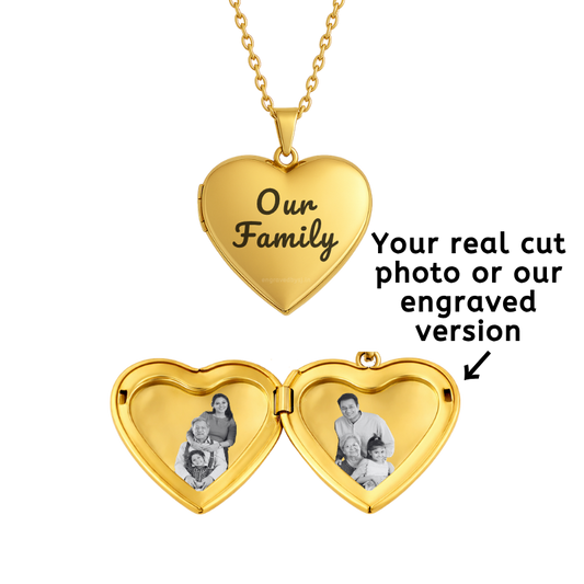 Heart Locket Pendant Necklace