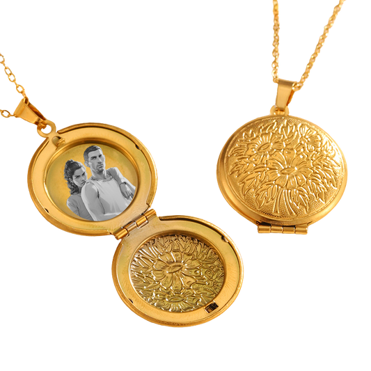 Vintage Heirloom Round Locket Necklace (Special Variant - Side Open)