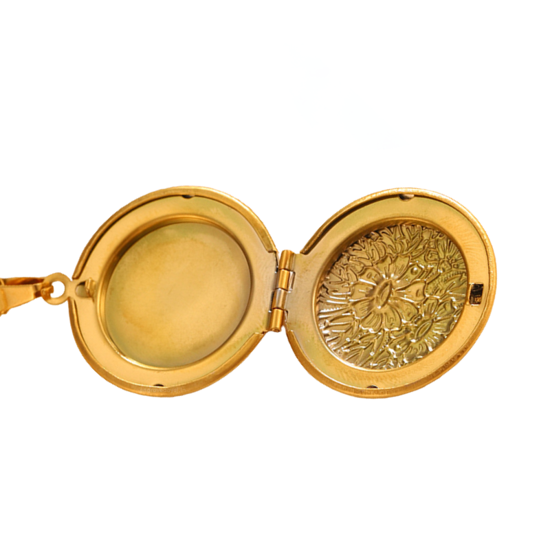 Vintage Heirloom Round Locket Necklace (Special Variant - Side Open)