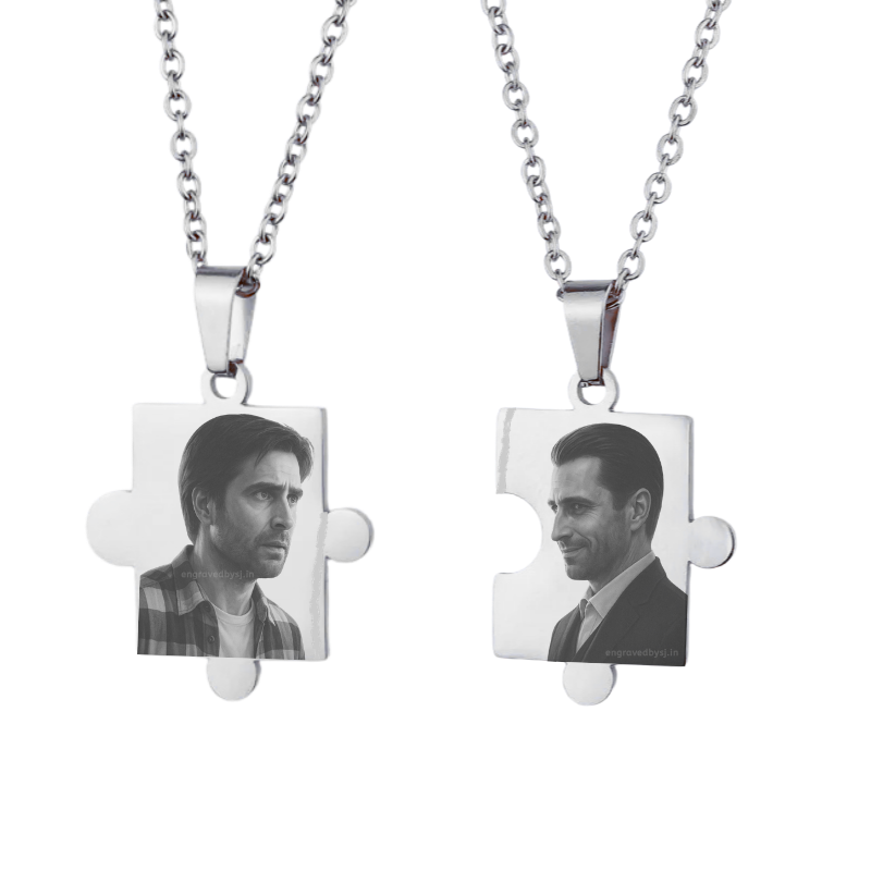 Jigsaw Pieces Necklace (PAIR)