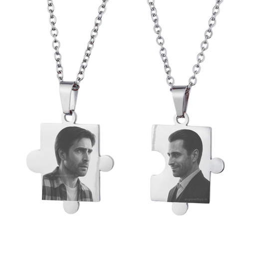 Jigsaw Pieces Necklace (PAIR)