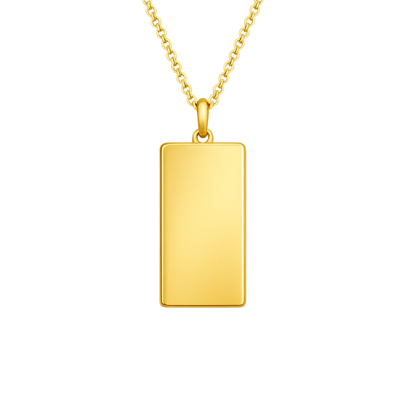 Rectangle Pendant Necklace