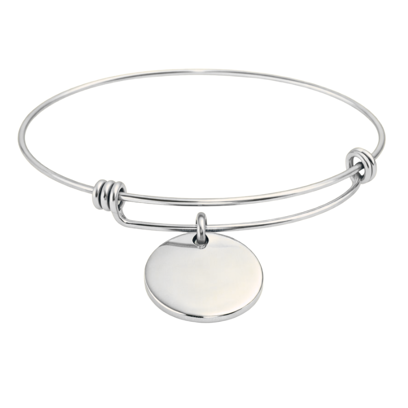Round Charm Bangle