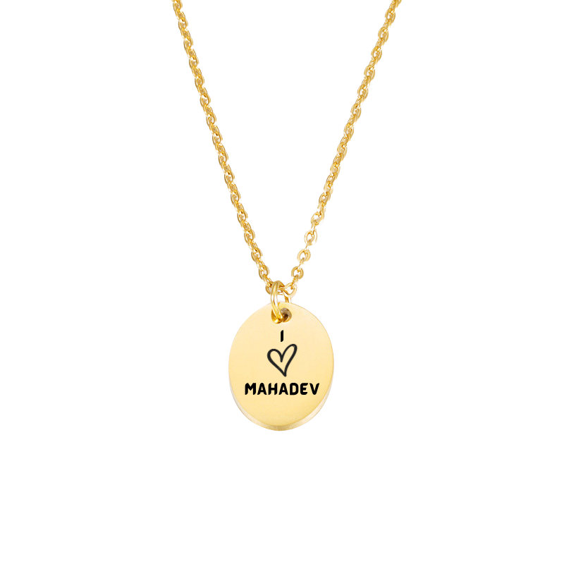 Oval Pendant Necklace