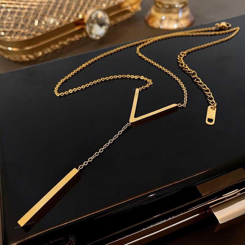 Vector V Pendant Necklace