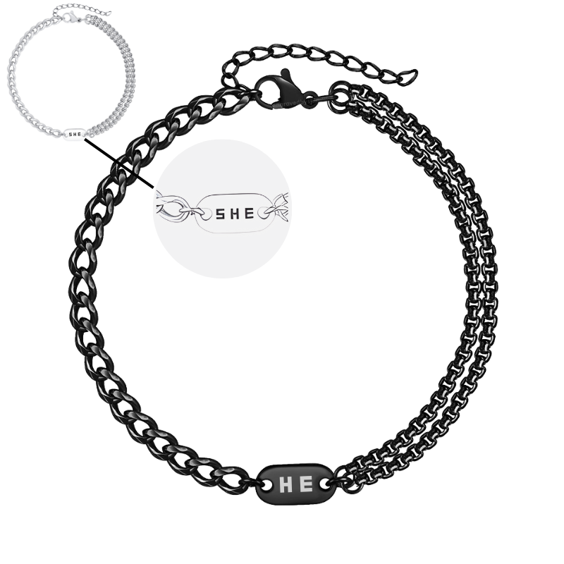 Vertex Dual Chain Bracelet
