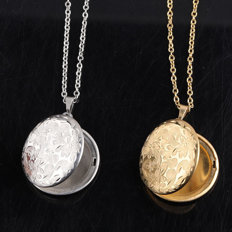 Vintage Round Locket Necklace