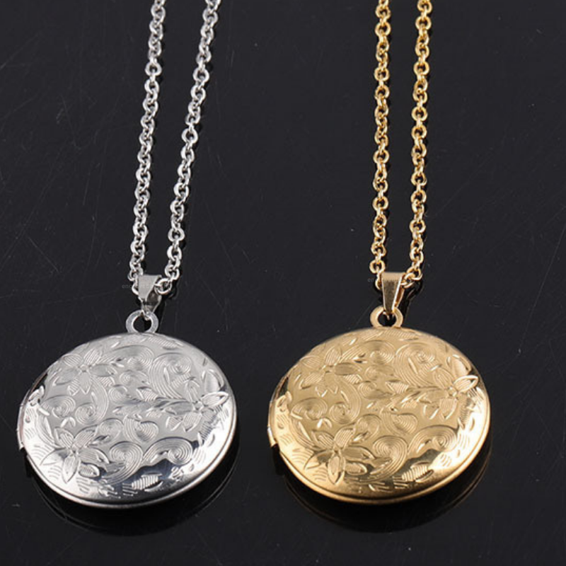 Vintage Round Locket Necklace