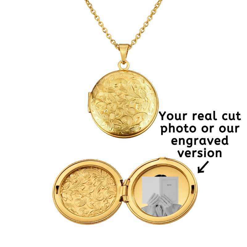 Vintage Round Locket Necklace