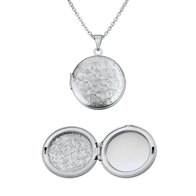 Vintage Round Locket Necklace